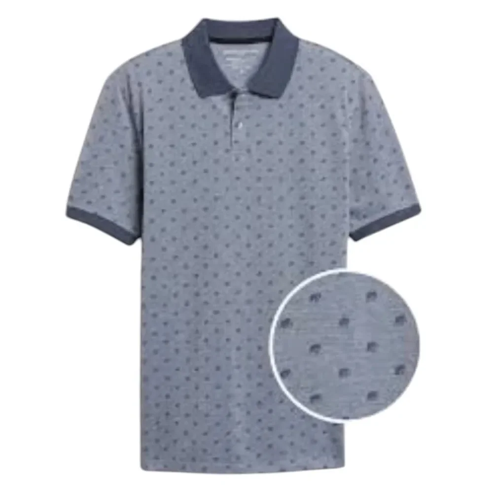 BANANA REPUBLIC Organically Grown Cotton Printed Polo Size Medium
